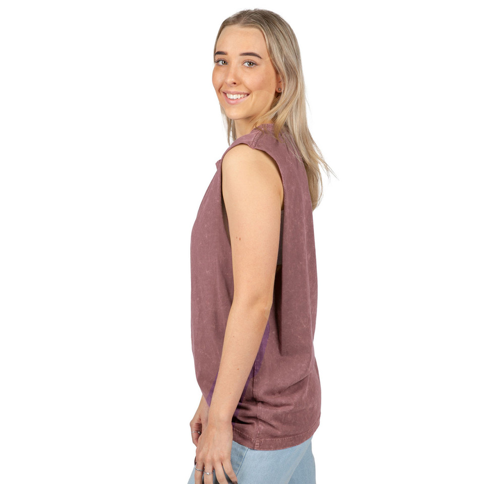 Bulk Buy Wholesale Womens Plain Stone Washed Cotton Tank