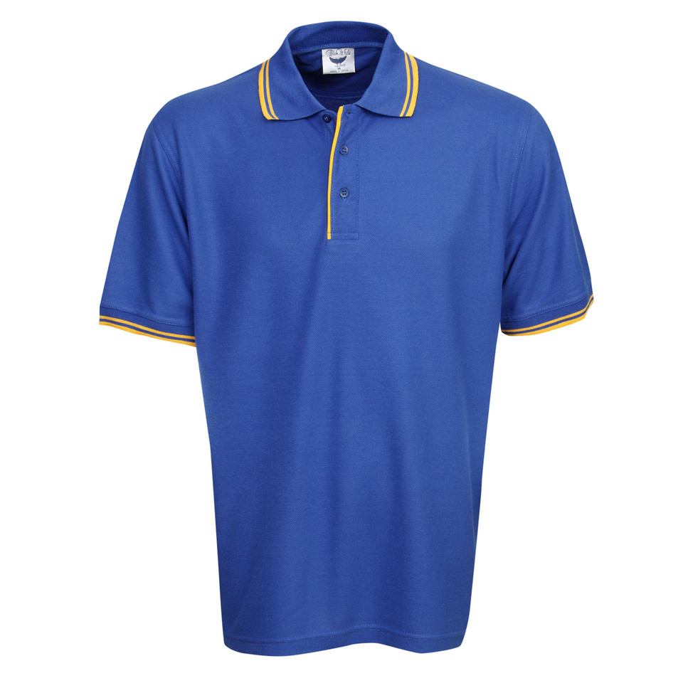 Royal+Gold | Bulk Buy Plain Mens Easy Care Polo Shirt