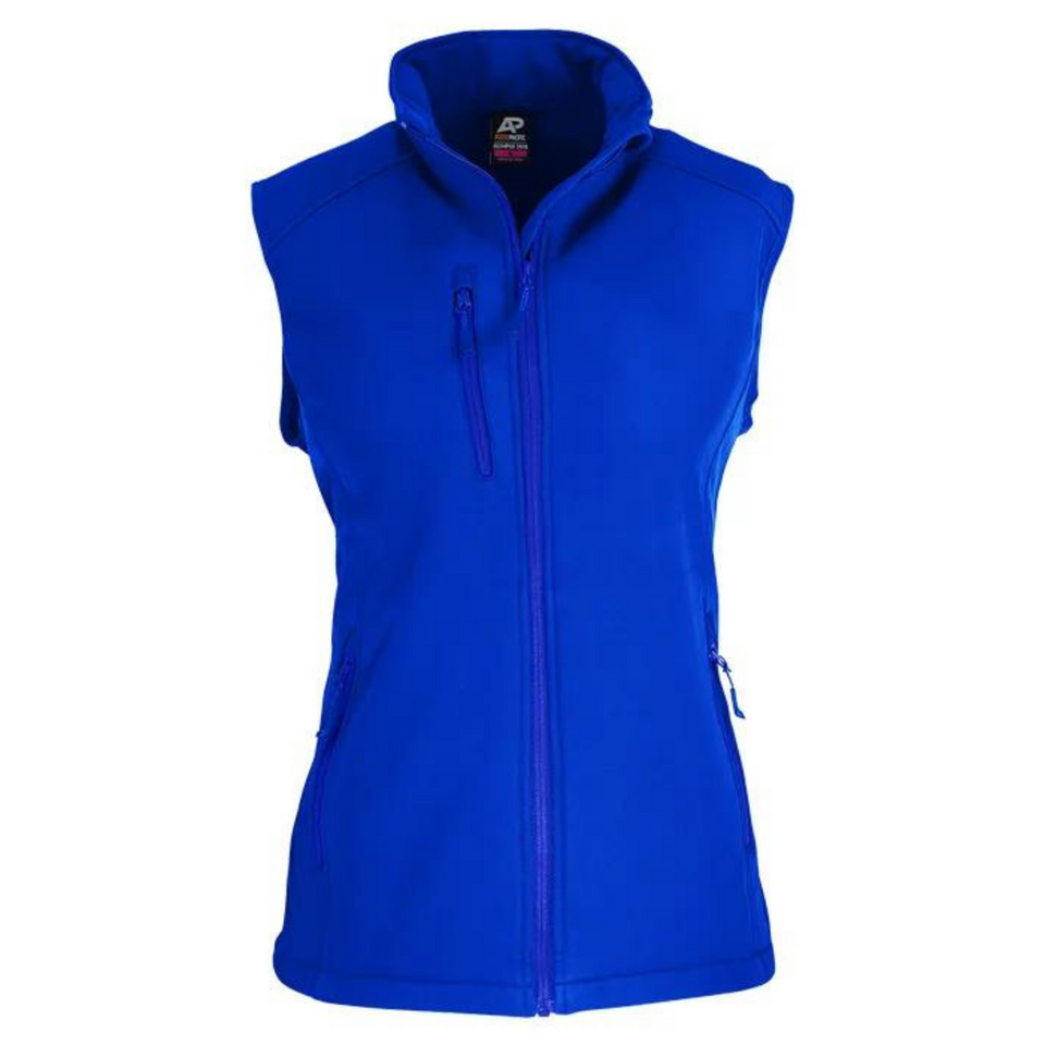 Royal  | Ladies Light Water Repellent Softshell Vest Royal  | Ladies Light Water Repellent Softshell Vest