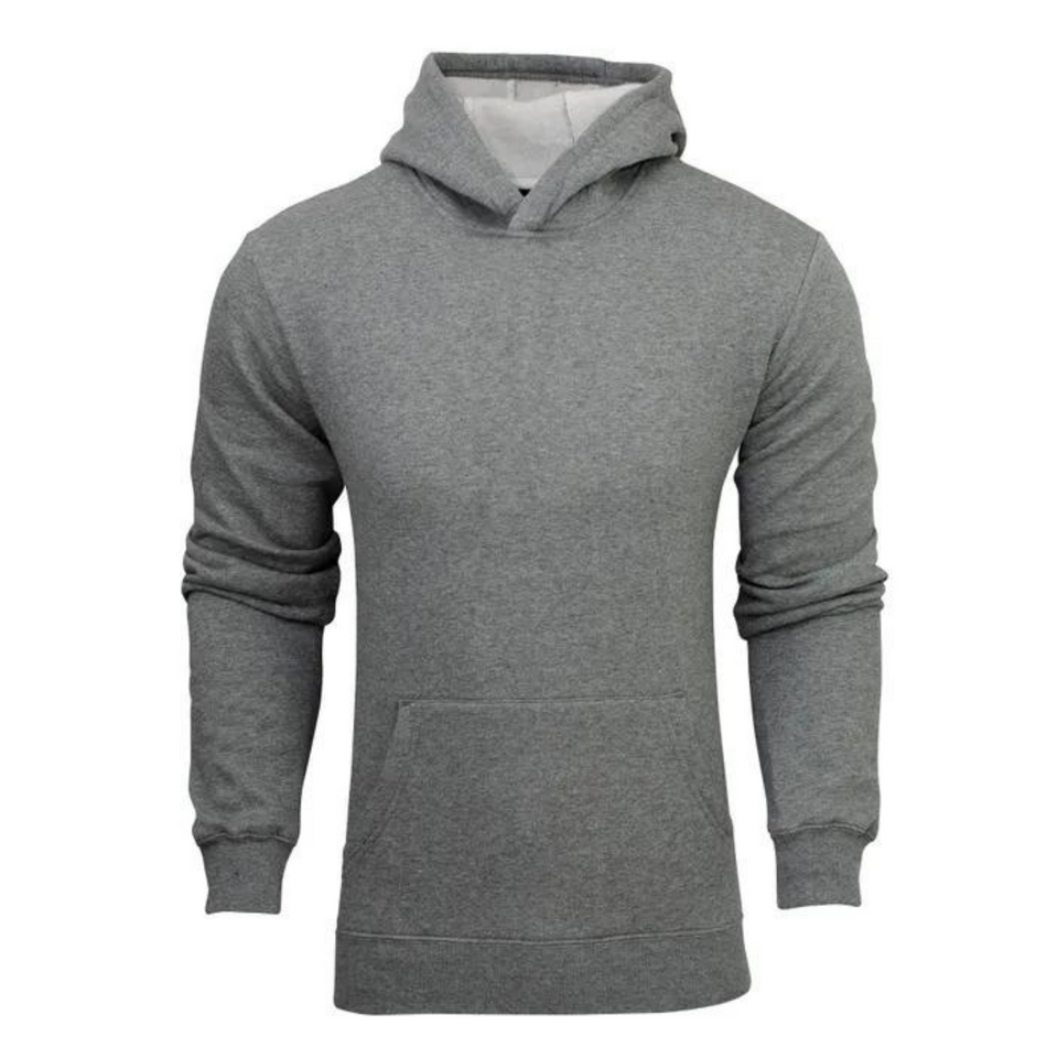 Charcoal Grey Temora Kids Fleecy Low Pill Hoodie Jumper, a durable, warm hooded sweatshirt designed to resist pilling, ideal for school uniforms or casual wear.