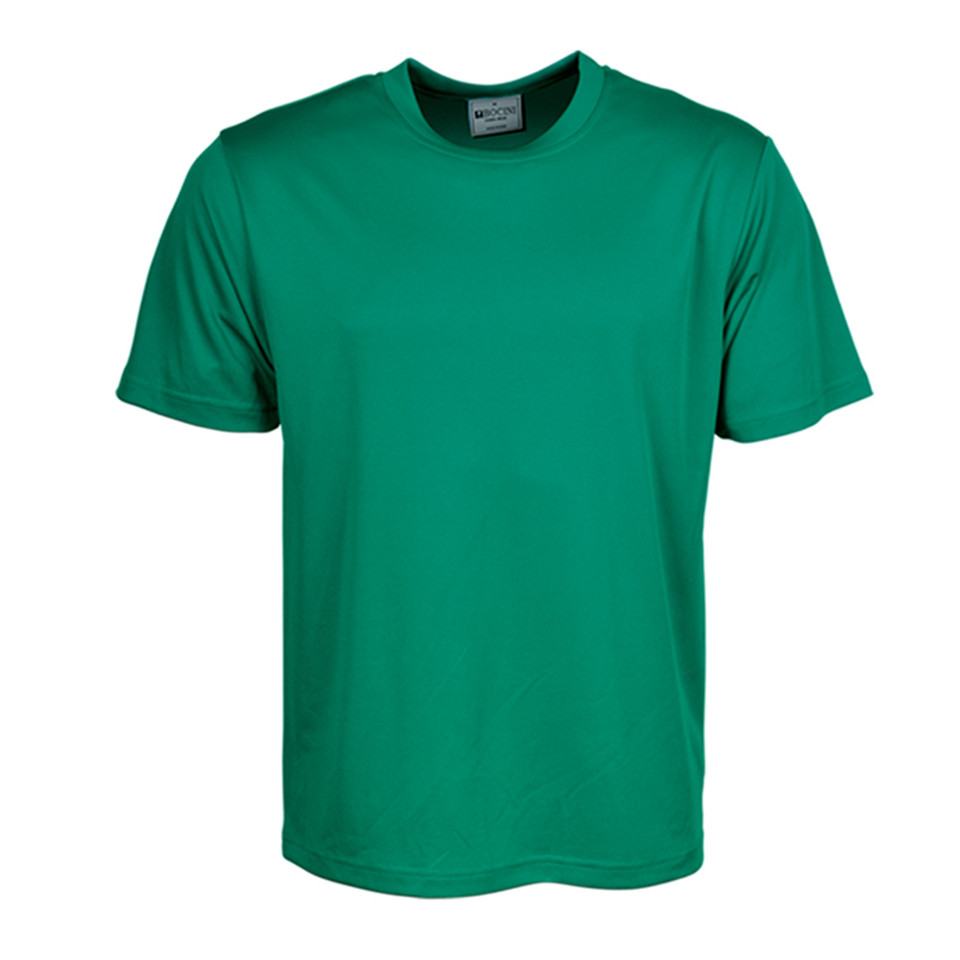 Blank Reign Kids Quick Dry Micromesh T-shirt in Sky Blue, ideal for school or team sports uniforms-Jade Green