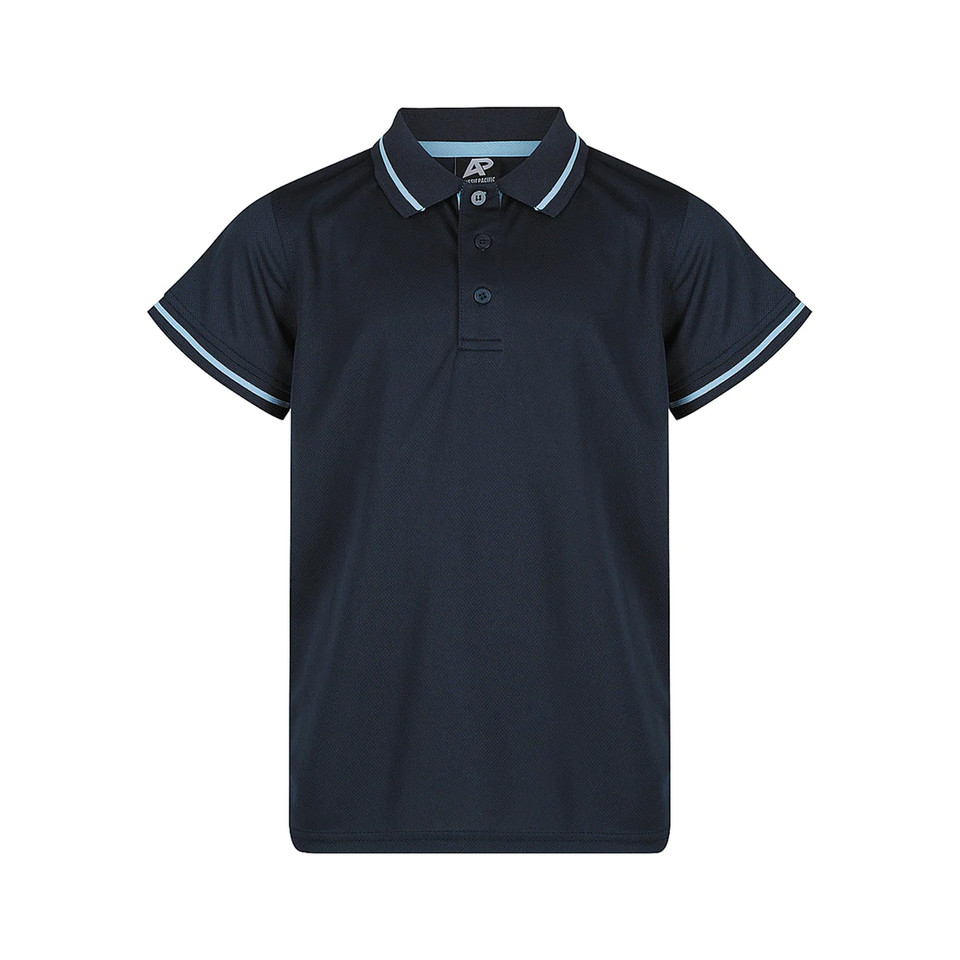 COTTES | Kids Contrast Mesh Knit Poly Polo Shirt COTTES | Kids Contrast Mesh Knit Poly Polo Shirt