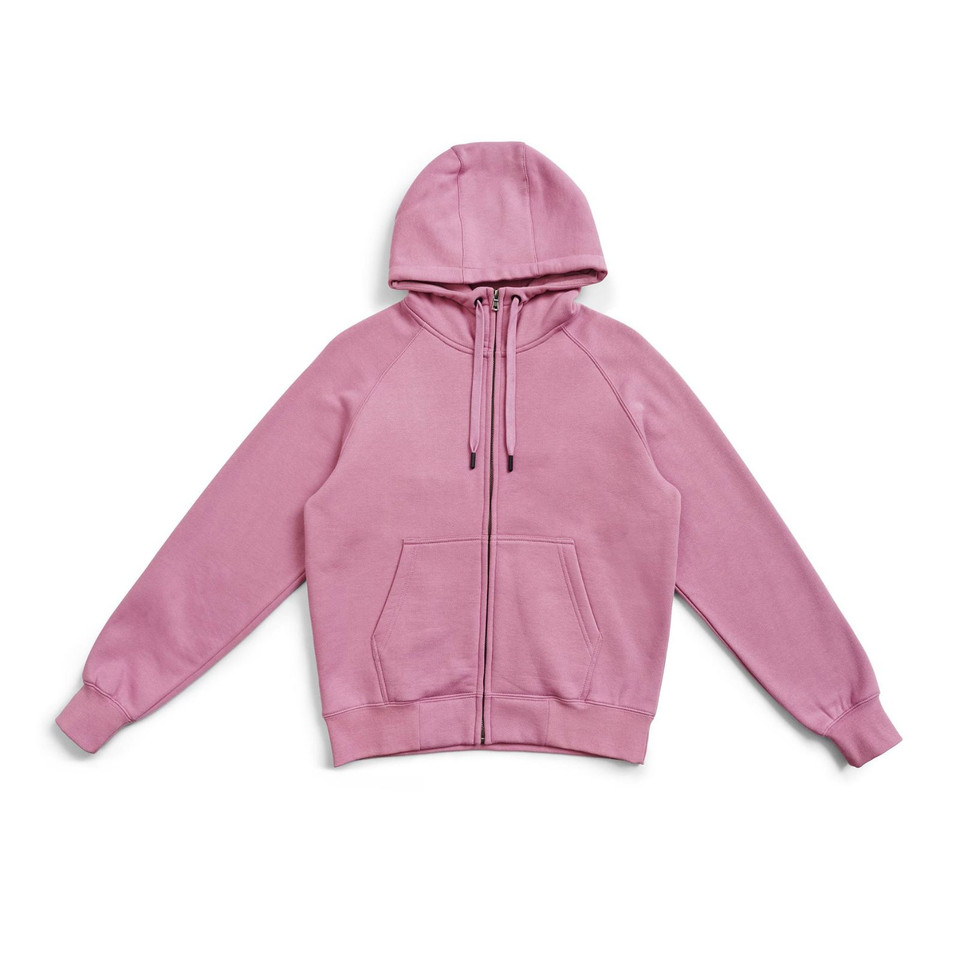 Cool Pink | Ladies/Teen Cotton Rich Kangaroo Pocket Zipper Hoodie Cool Pink | Ladies/Teen Cotton Rich Kangaroo Pocket Zipper Hoodie