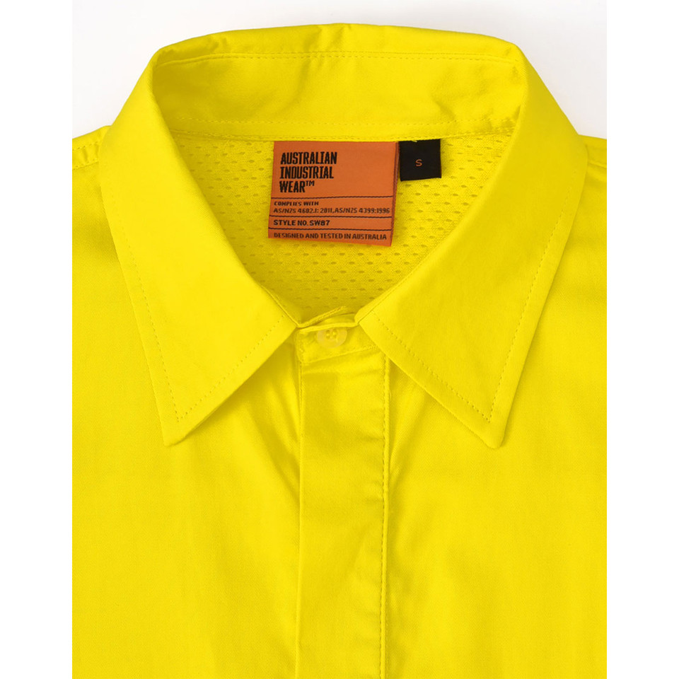 Unisex Hi Vis Cool-Breeze Closed Front L/S Shirt