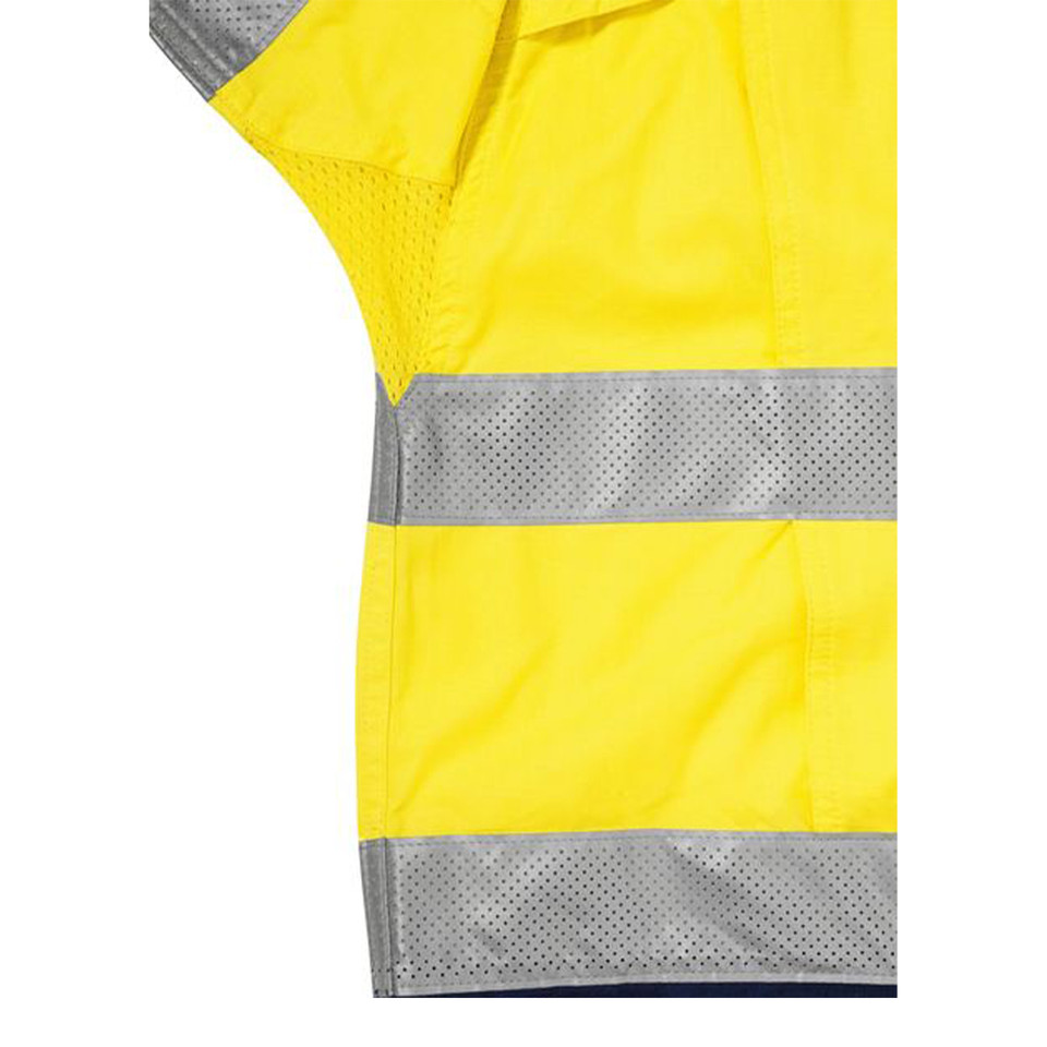 Bisley Mens Taped Airflow Ripstop Hi Vis Ripstop Shirt Bisley Mens Taped Airflow Ripstop Hi Vis Ripstop Shirt