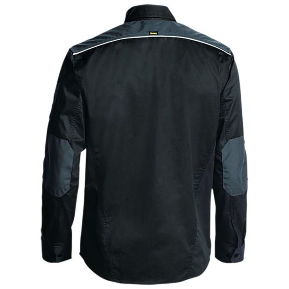 Bisley Mens Flex and Move Mechanical Stretch Long Sleeve Shirt