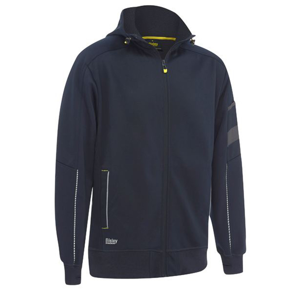 Bisley | Work Fleece Zip-Front Hoodie | Sherpa Lining