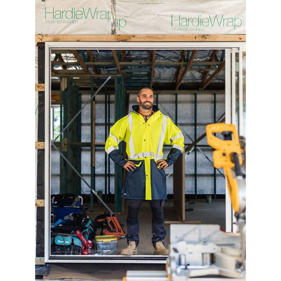 Bisley | Taped Hi Vis Stretch PU Rain Coat