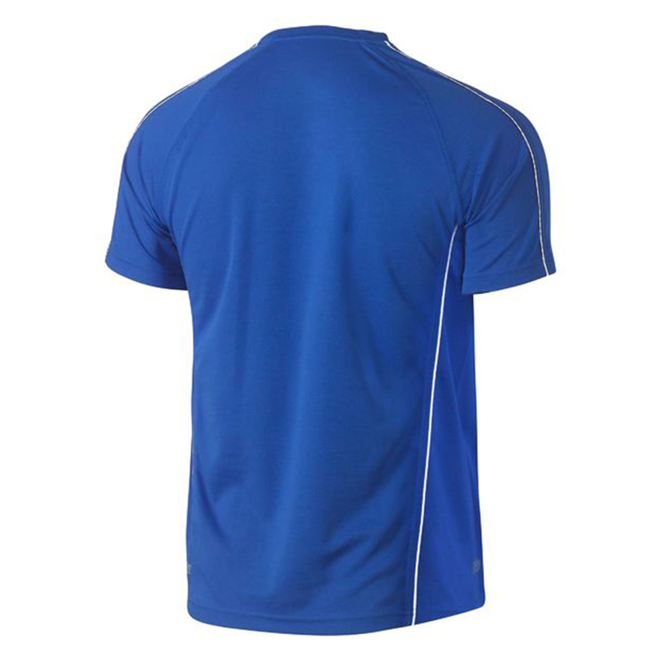Royal Bisley Cool Mesh Tee with Reflective Piping, a breathable, quick-dry t-shirt ideal for hot weather workwear or safety uniforms.