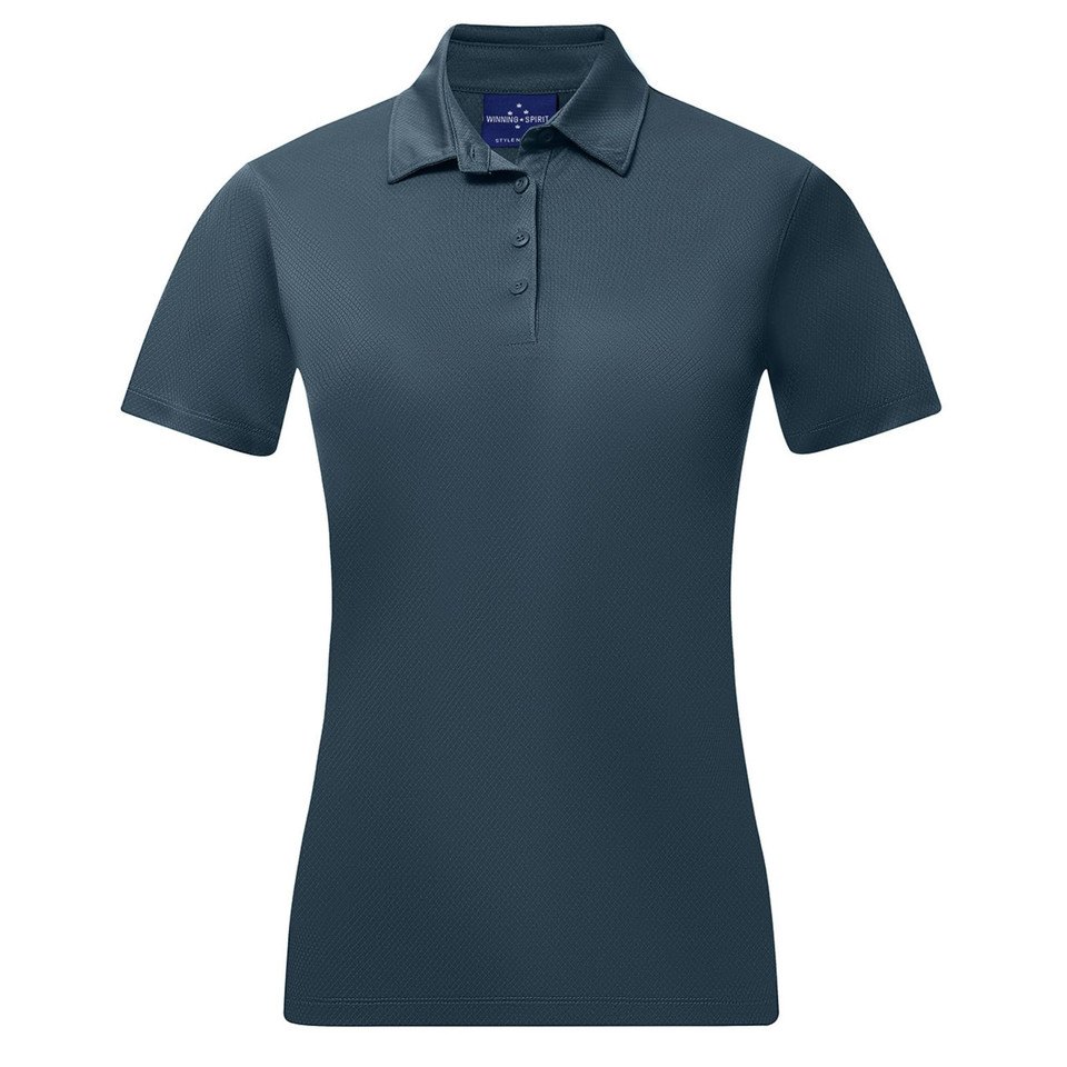 Womens Sustainable Eco Polo Shirt - Slate Blue