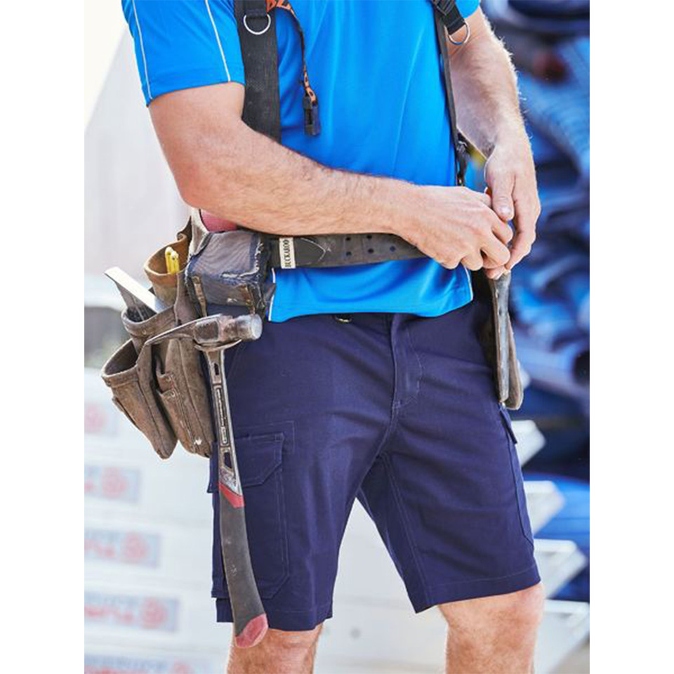 Bisley Stretch Cotton Drill Navy Cargo Short