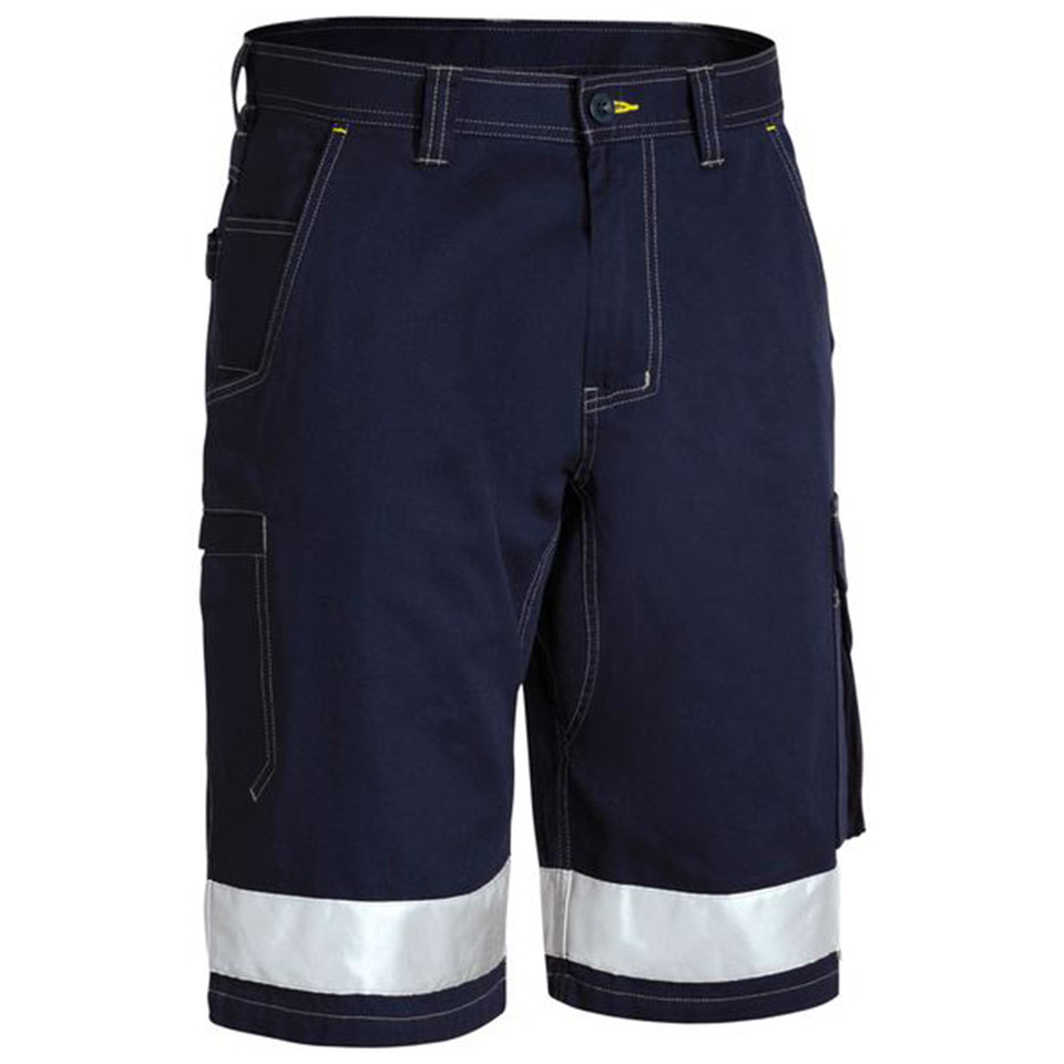 Bisley Taped Cool Vented Lightweight Cargo Short Navy