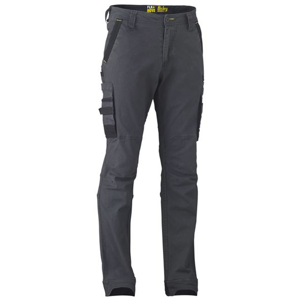Bisley Womens Flex & Move Stretch Utility Cargo Pants - Charcoal Grey
