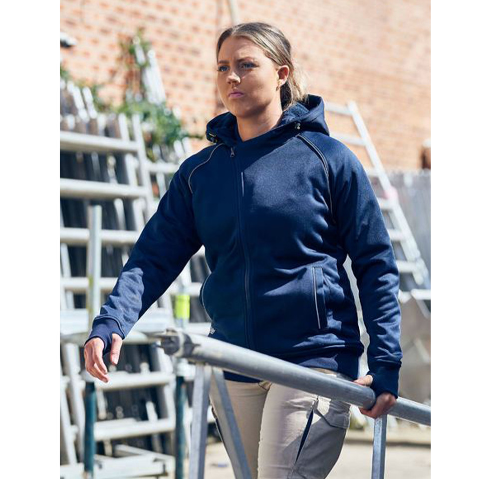 Bisley Womens Fleece Zip Front Hoodie with Sherpa Lining Bisley Womens Fleece Zip Front Hoodie with Sherpa Lining