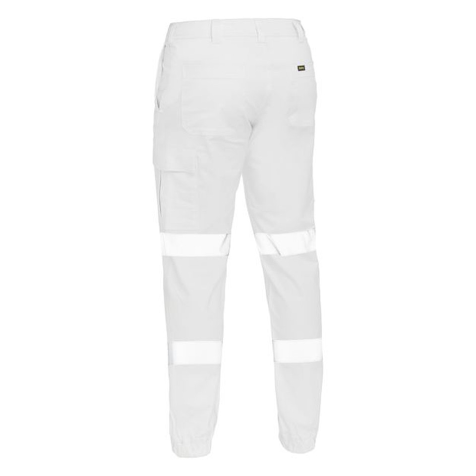 Bisley Taped Biomotion Stretch Cotton Drill Cargo Cuffed Pants