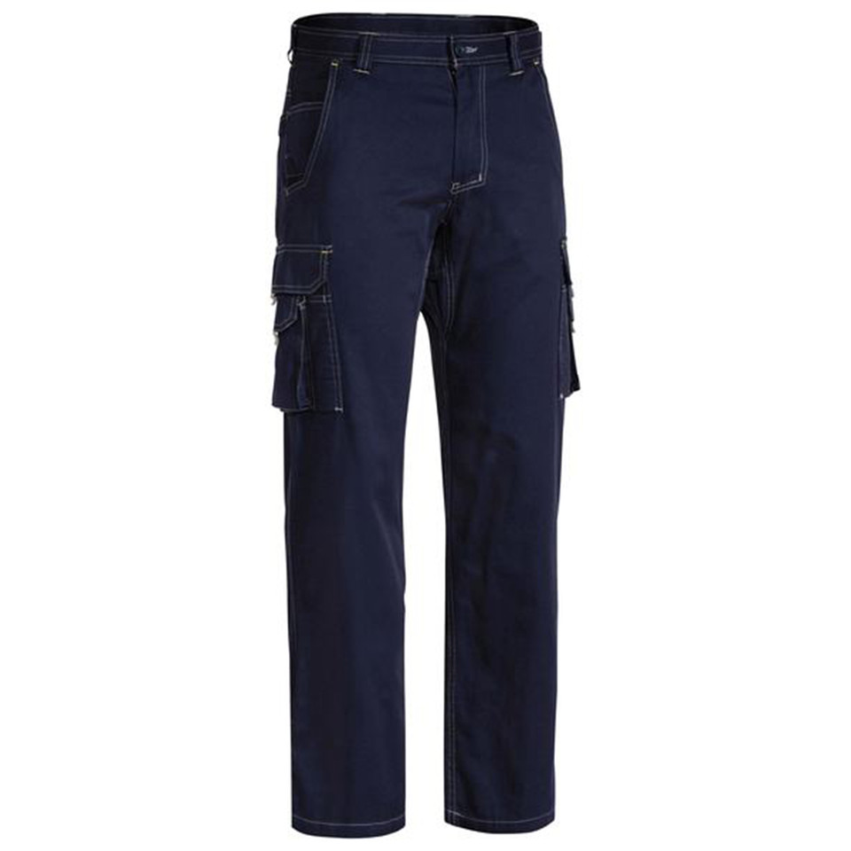 Bisley Cool Vented Lightweight Industrial Cargo Pants - Navy