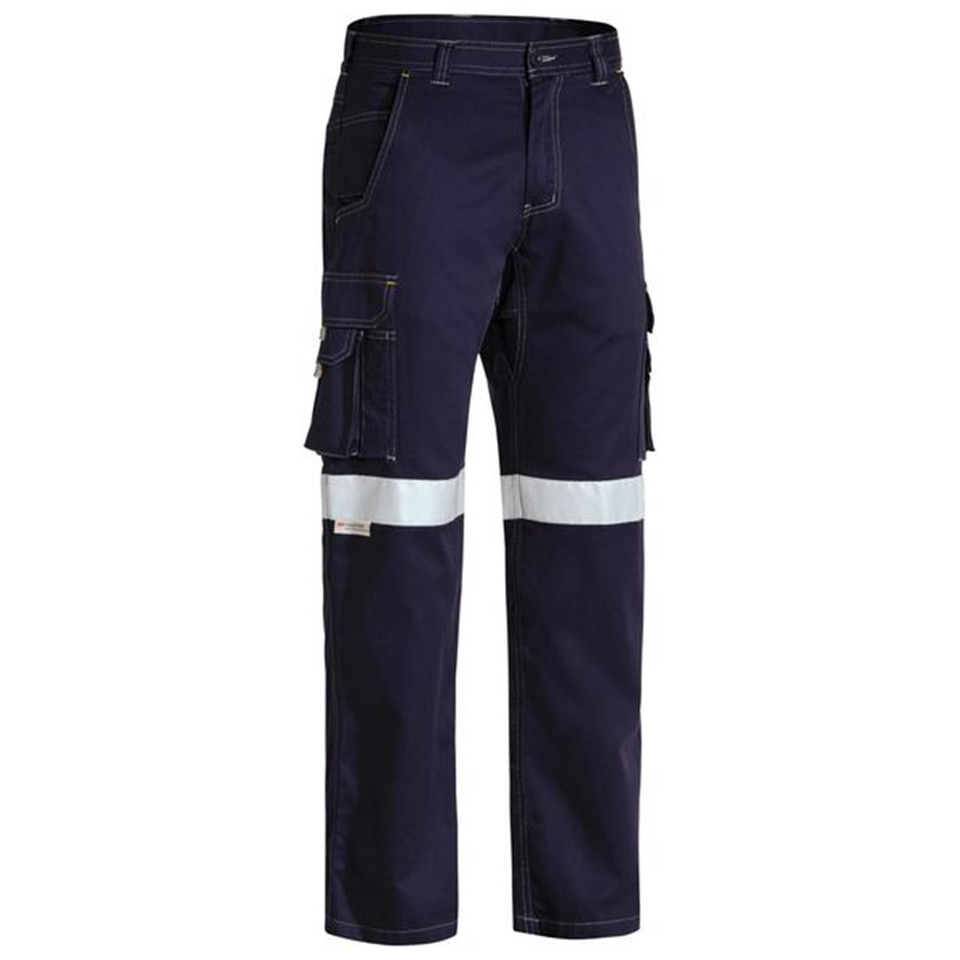  Bisley Taped Cool Vented Lightweight Cargo Pants - Navy