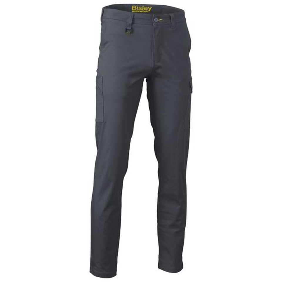 Bisley Mens Stretch Cotton Drill Cargo Pants