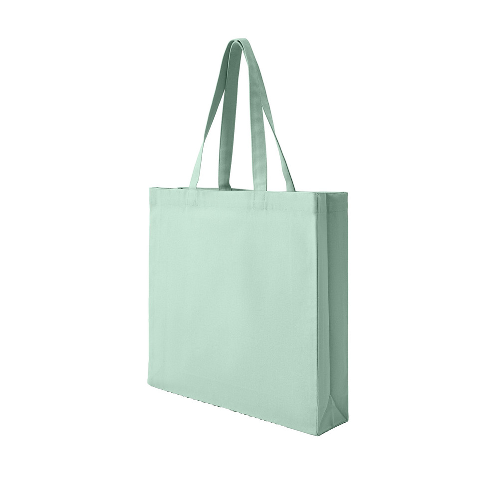 Blank Heavy Cotton Canvas Tote Bag - Bright Mint Blank Heavy Cotton Canvas Tote Bag - Bright Mint
