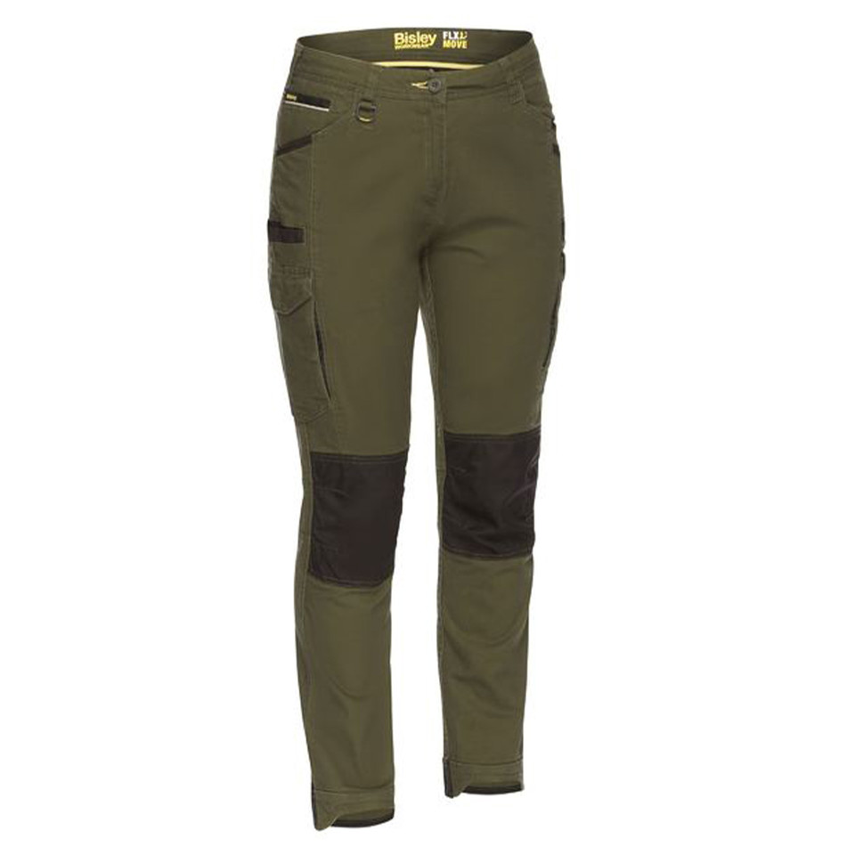 Bisley Womens Flex & Move Cargo Pants | Olive Green Bisley Womens Flex & Move Cargo Pants | Olive Green