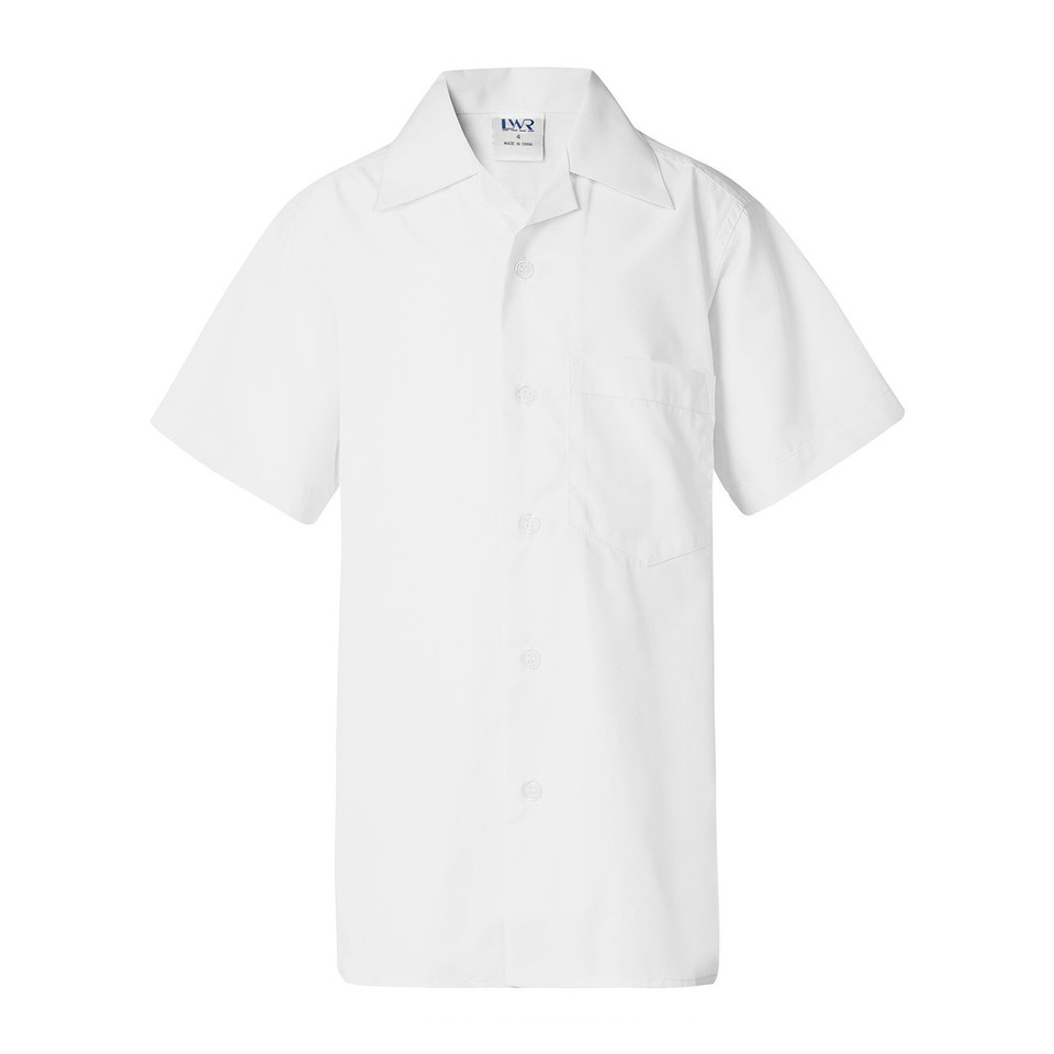Boys Short Sleeve School Shirts - White Boys Short Sleeve School Shirts - White