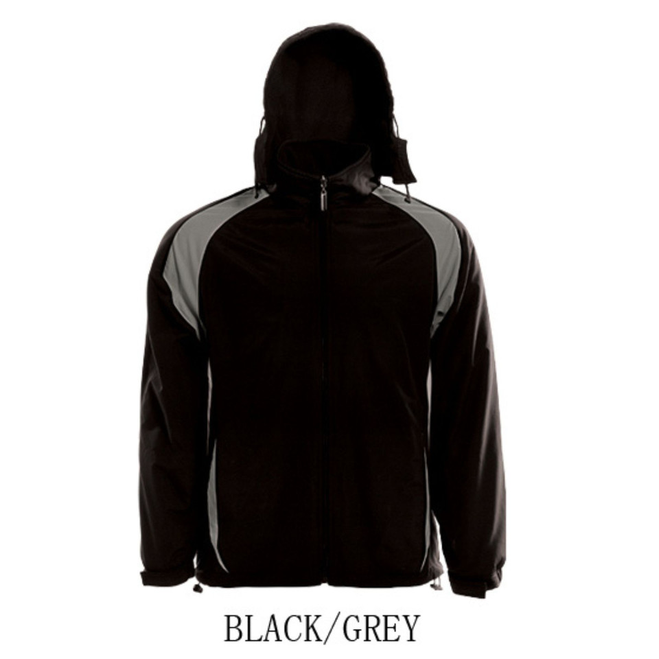 Unisex Reversible Polar Fleece Sports Jacket_Black-Grey Unisex Reversible Polar Fleece Sports Jacket_Black-Grey