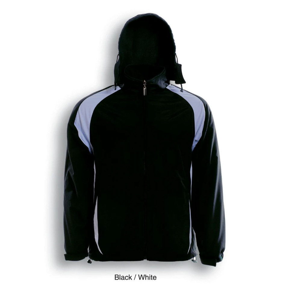 Unisex Reversible Polar Fleece Sports Jacket_Black-White Unisex Reversible Polar Fleece Sports Jacket_Black-White