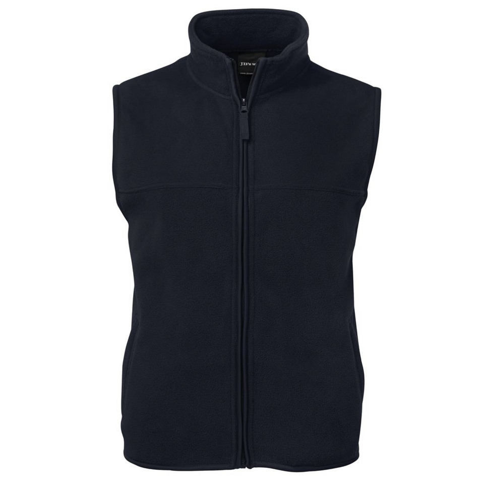 BANJO  Mens Polar Vest Navy JB-30V Blank Clothing BANJO  Mens Polar Vest Navy JB-30V Blank Clothing