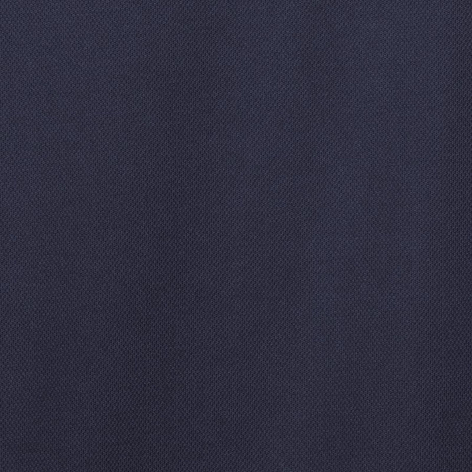 Close-up of navy blue pique-textured polo fabric, smooth surface ideal for embroidery decoration