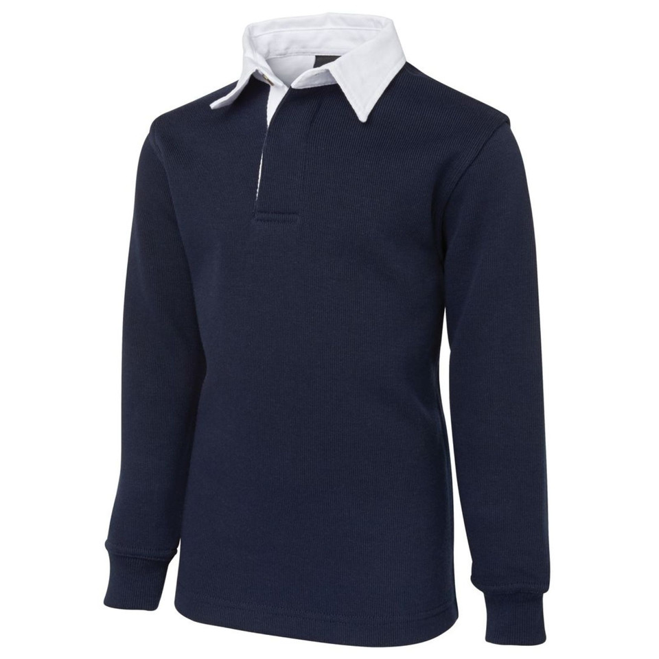 Kids Rugby Polo Shirt Navy White
