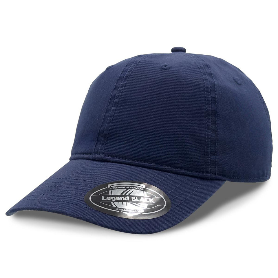 The 90s Dad Hat, an unstructured cotton twill cap in Navy
