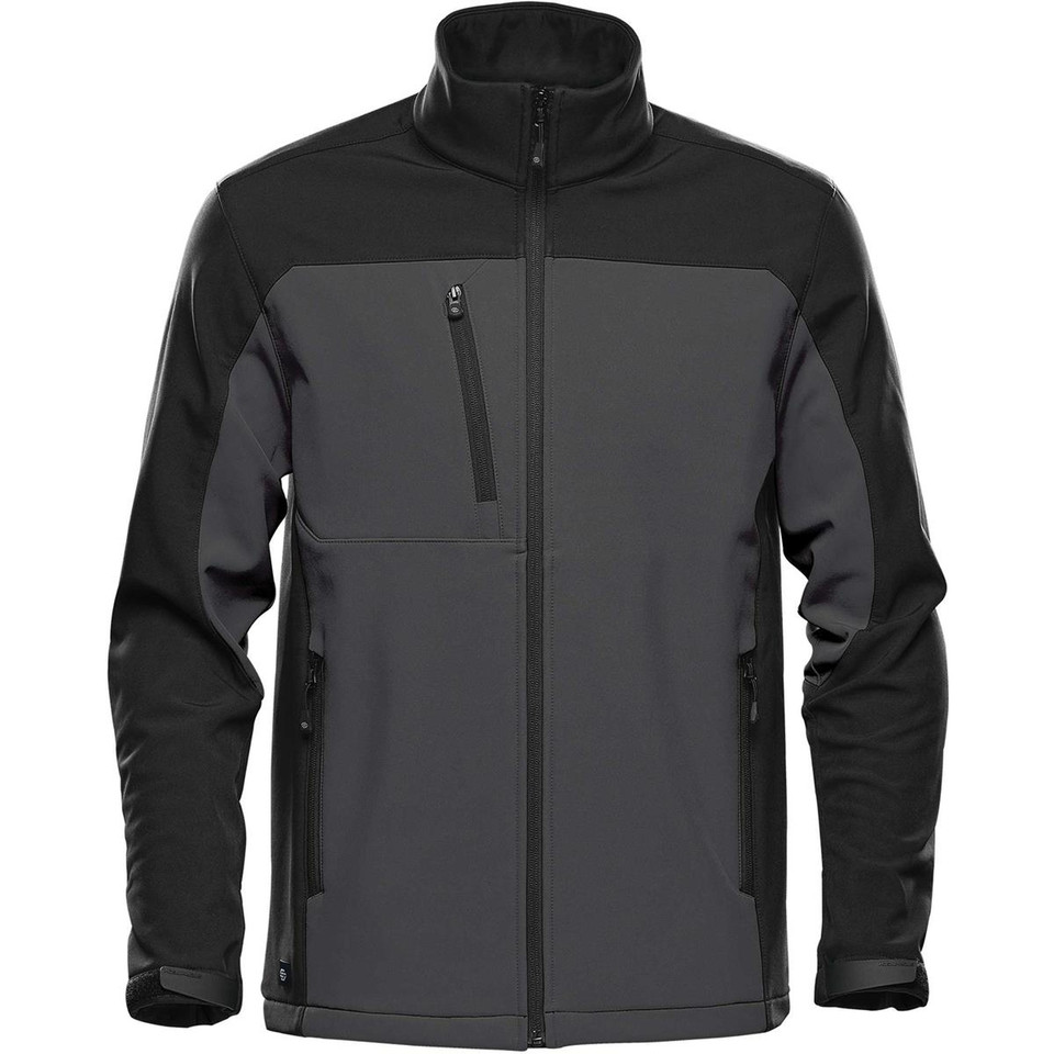 Men's Waterproof Softshell Jacket - Dolphin/Black
