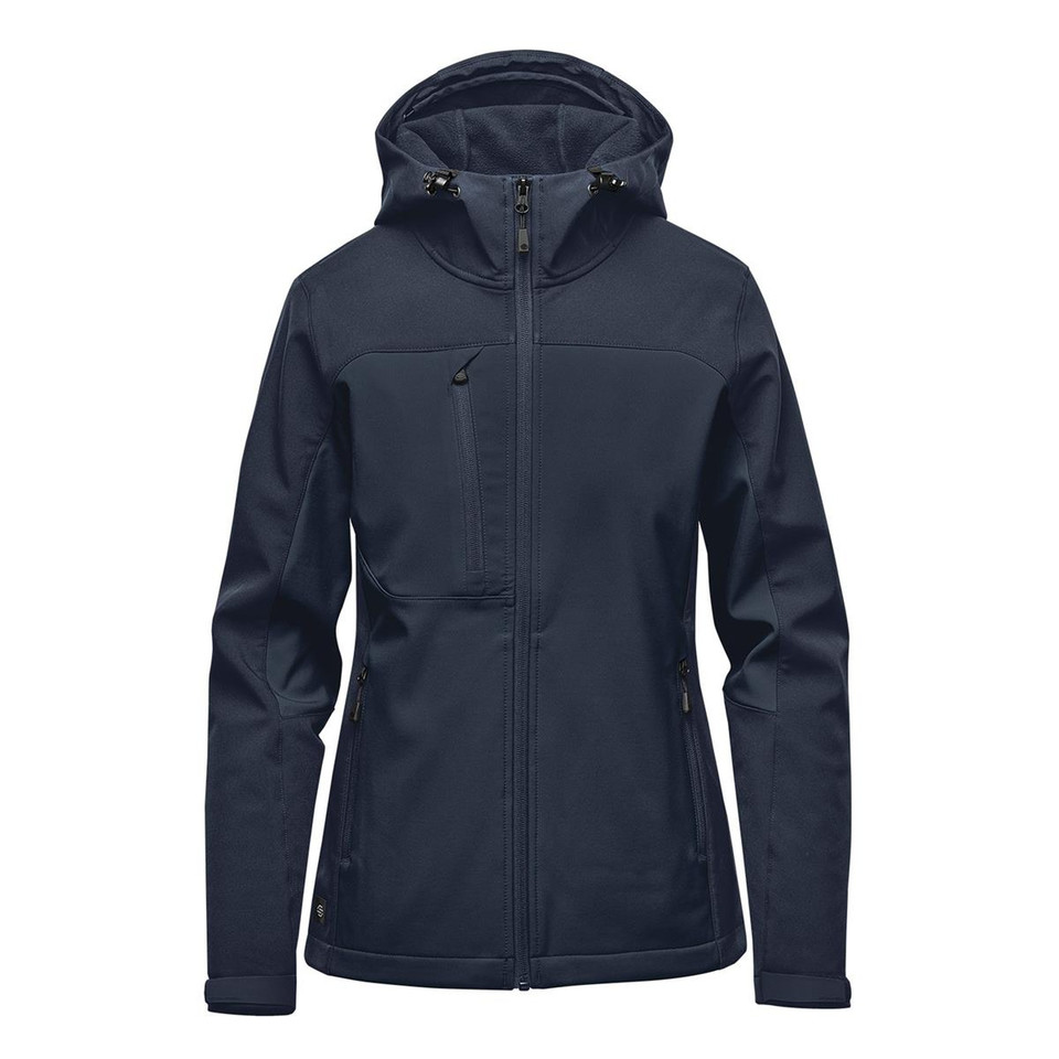 Womens Waterproof Hooded Softshell - Navy/Navy