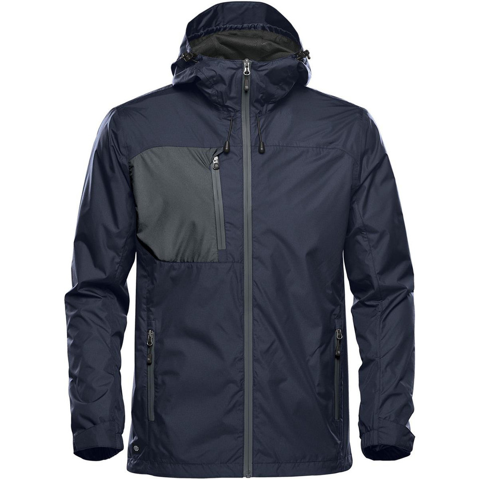 Men's All weather Waterproof Shell Jacket - Navy/Granite
