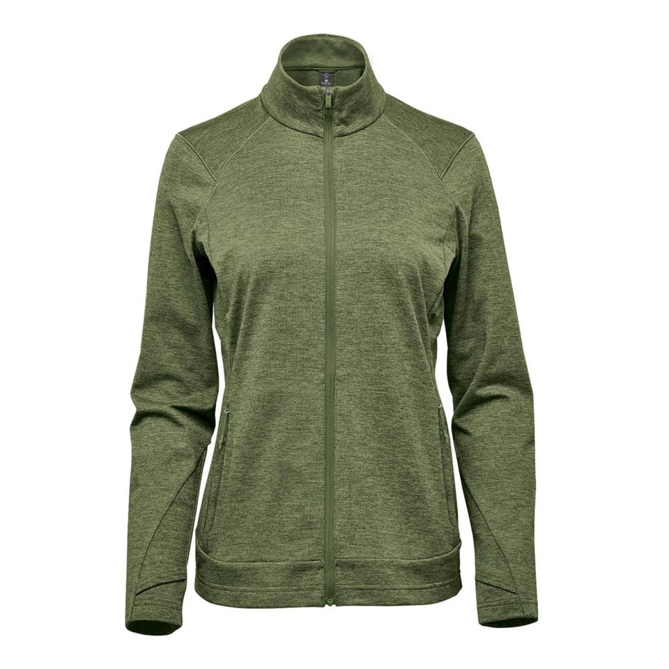 Women's Treeline Full Zip Performance Jacket - Sage Green Heather