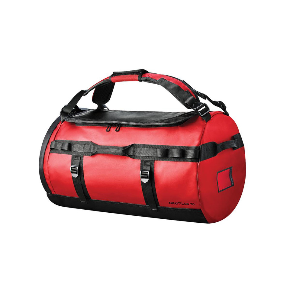 70L Convertible Backpack Waterproof Duffle Bag - Bold Red