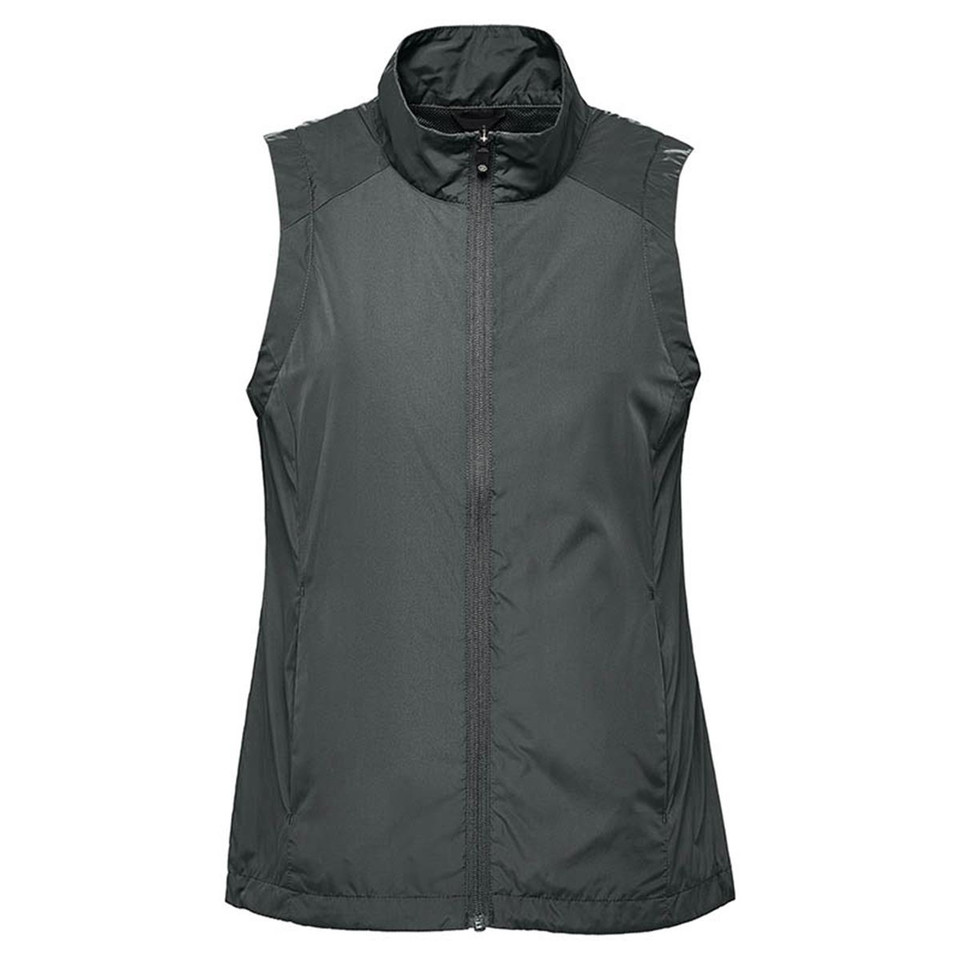 Women's Ultra-lightweight, Ultra-compactable Wind Vest - Dolphin Grey