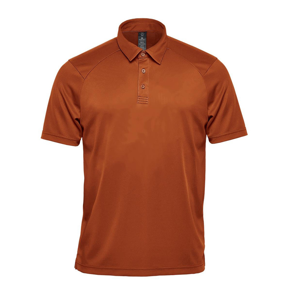 Men's Snag-Resistant Sports Polo - Rust Red