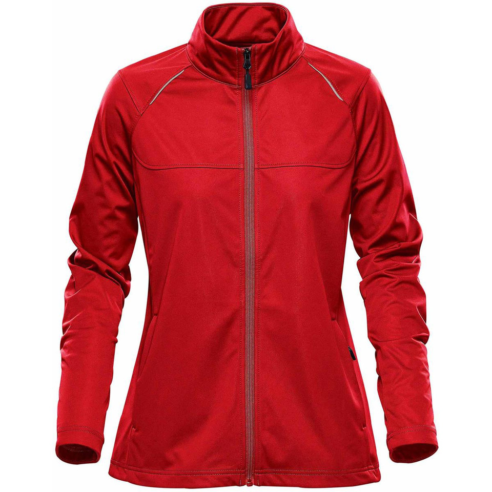 Women's Lightweight Waterproof Softshell Jacket - Bright Red