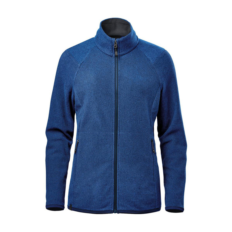 Women's Recycled Eco Zip Fleece Jacket - Classic Blue Stripe
