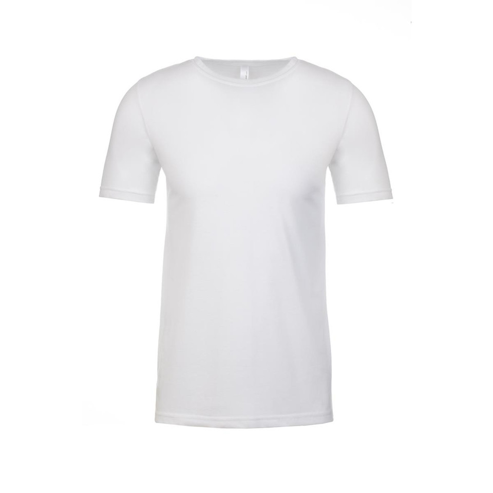 Men's CVC Crew T-Shirt with tearaway tag - White
