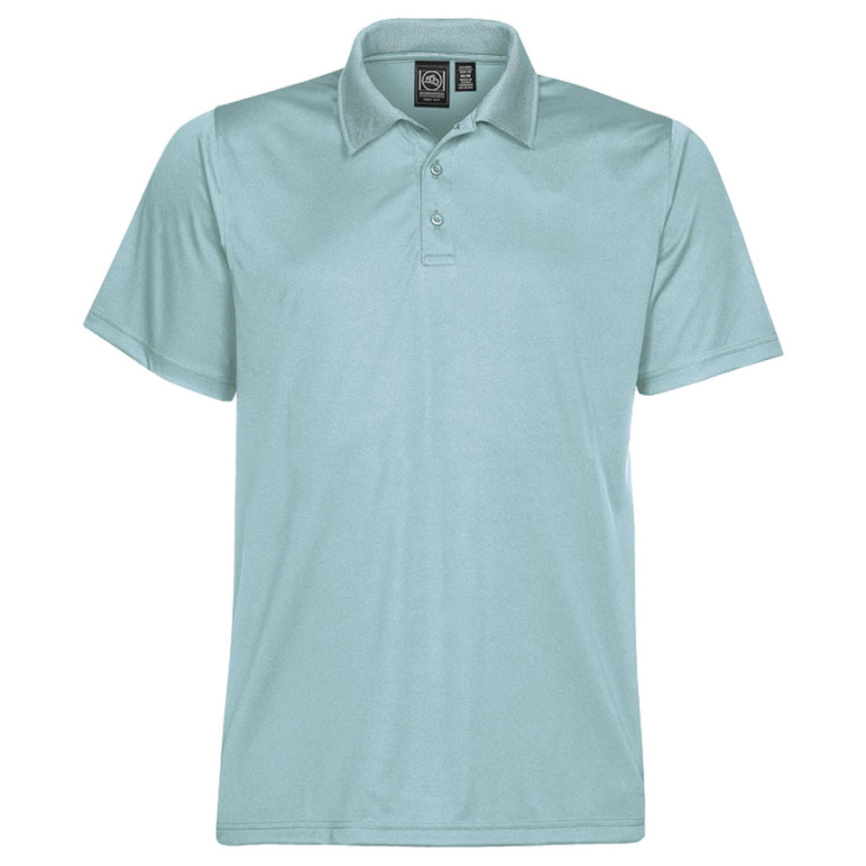 Men's Performance Sports Pique Polo Shirt - Ice Blue