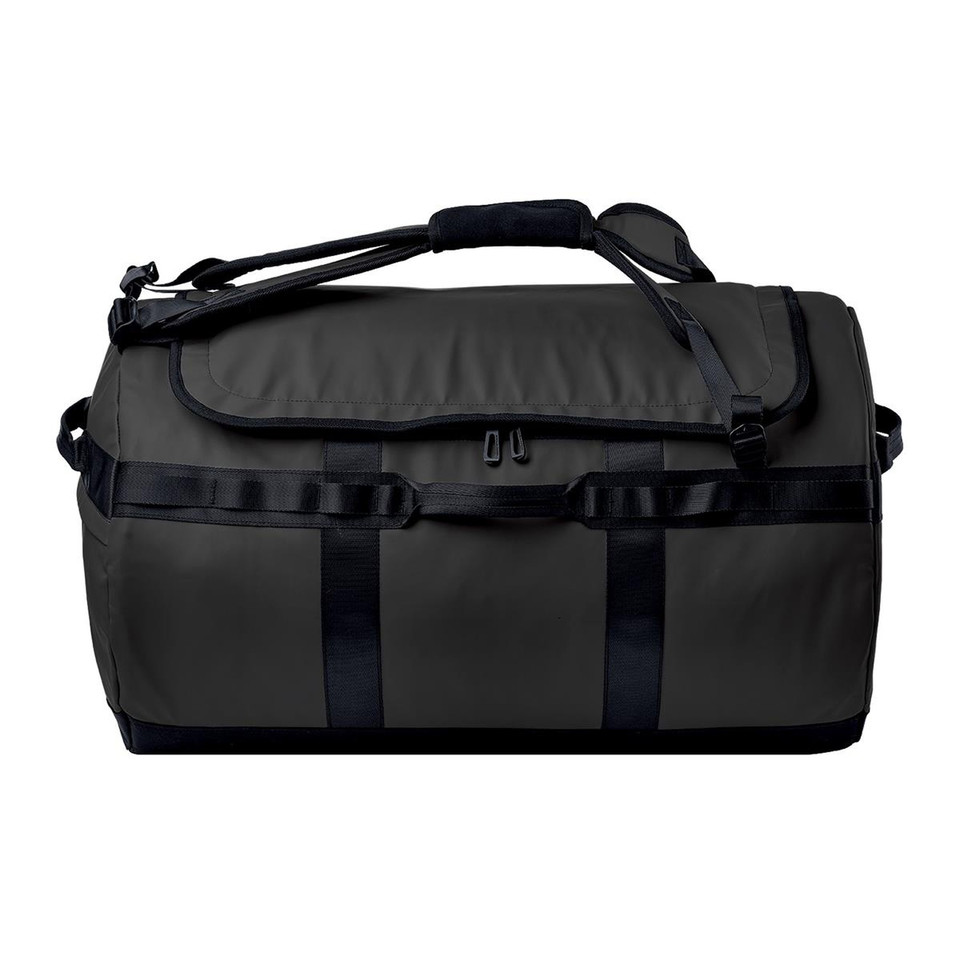 Shop 2-in-1 Waterproof Duffle & Backpack (85L) - Black/Black