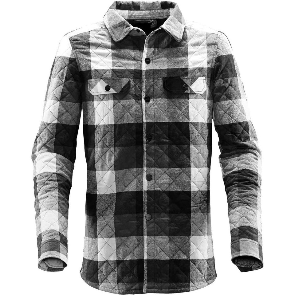 Men's North Beach Insulated Shacket - Black/Dolphin