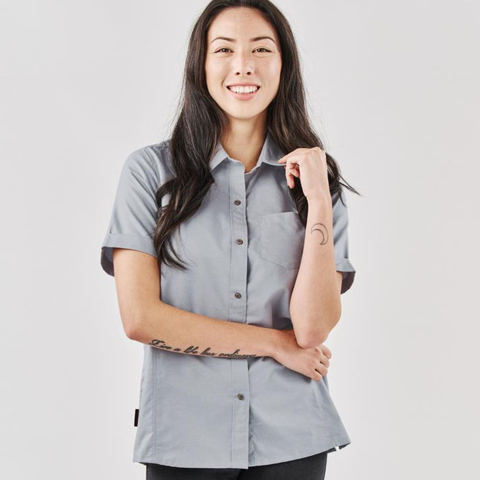 Women's Skeena Eco-Friendly Heathered Short Sleeve Shirt