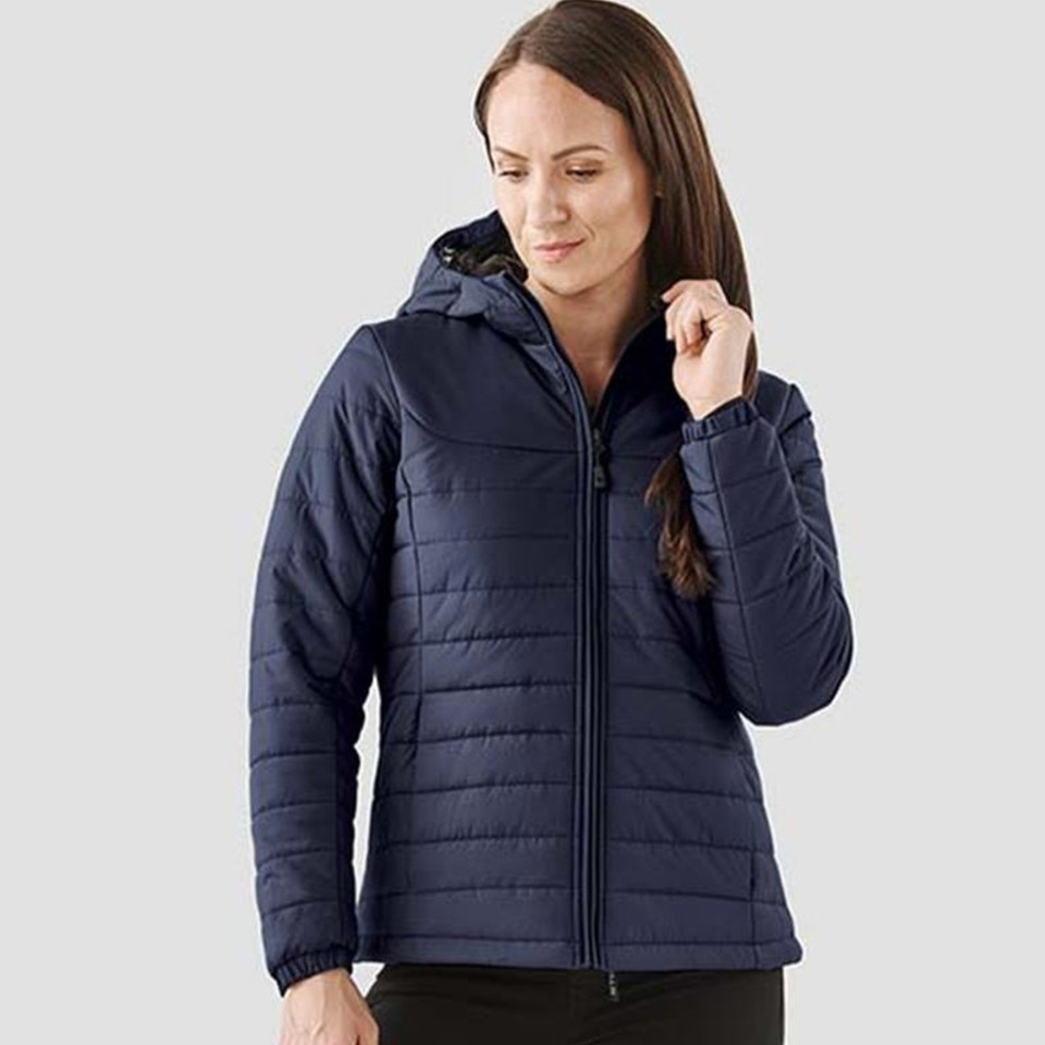 Women's Water-Repellent Quilted Hooded Jacket
