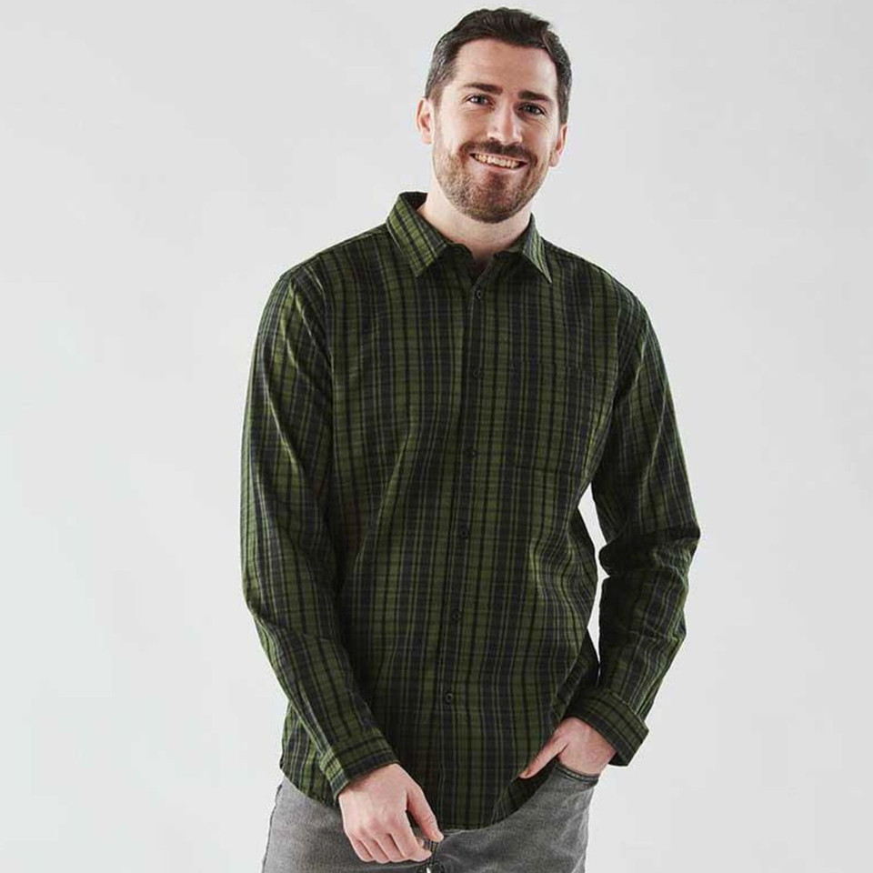 Men's Muirfield Performance Plaid Long Sleeve Shirt