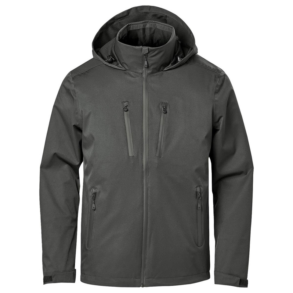 Men's 10K Waterproof Recycled Rain Jacket | Granite