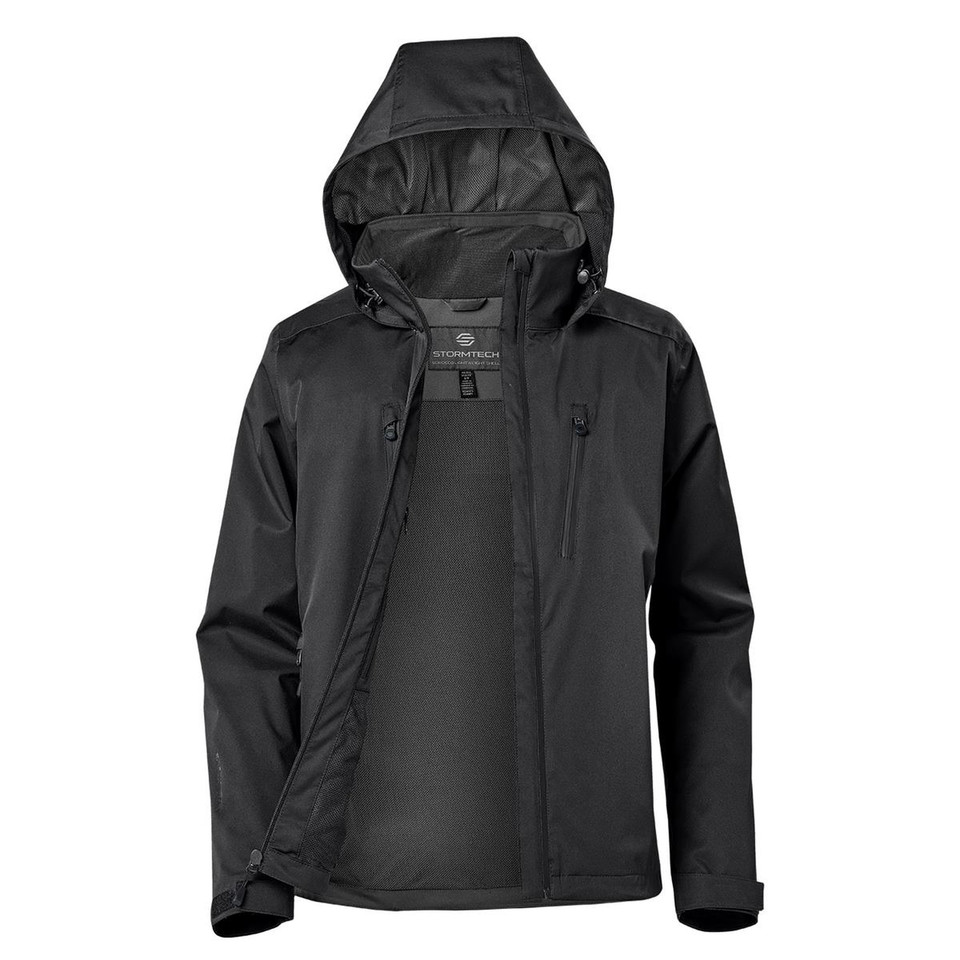 Women's 10K Waterproof Recycled Rain Jacket | Black