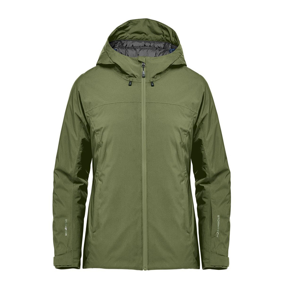 Women's Waterproof Thermal Shell Jacket - Sage Green
